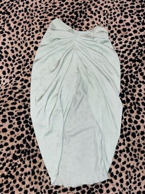 Light Mint Draped Women’s scrunch butt Skirt